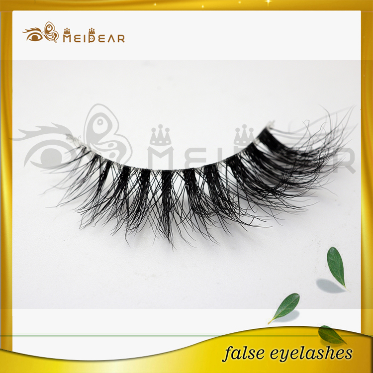  Private Label Natural Looking 3D Real Mink Fur Eye Lashes